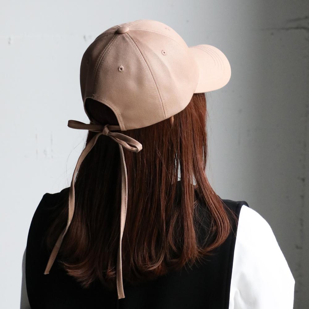 細バックリボンキャップ