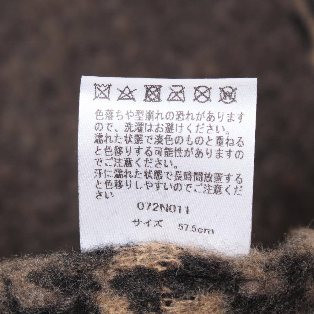 ウールバスクレオパード柄ベレー