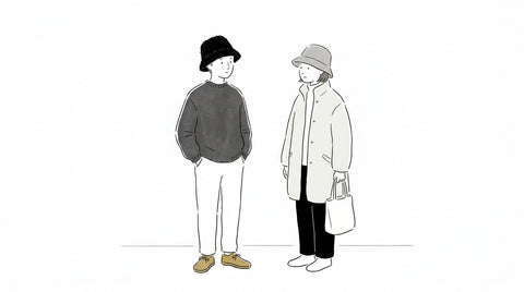 読みもの 防寒バケットハットの選び方｜暖かい素材と冬コーデの合わせ方 article thumbnail
