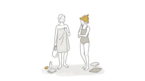 読みもの サウナの服装はどう選ぶ？快適に楽しむためのアイテムも紹介 article thumbnail