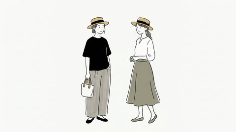 読みもの 実はどんなコーデにも合わせやすいカンカン帽 article thumbnail