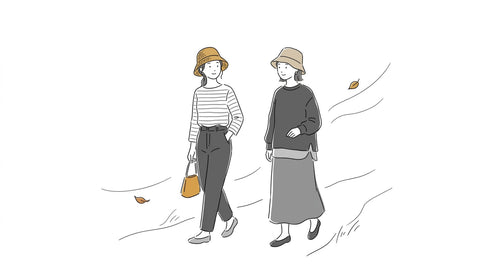 読みもの 夏に買った帽子を秋まで楽しむ着回しアイデア article thumbnail