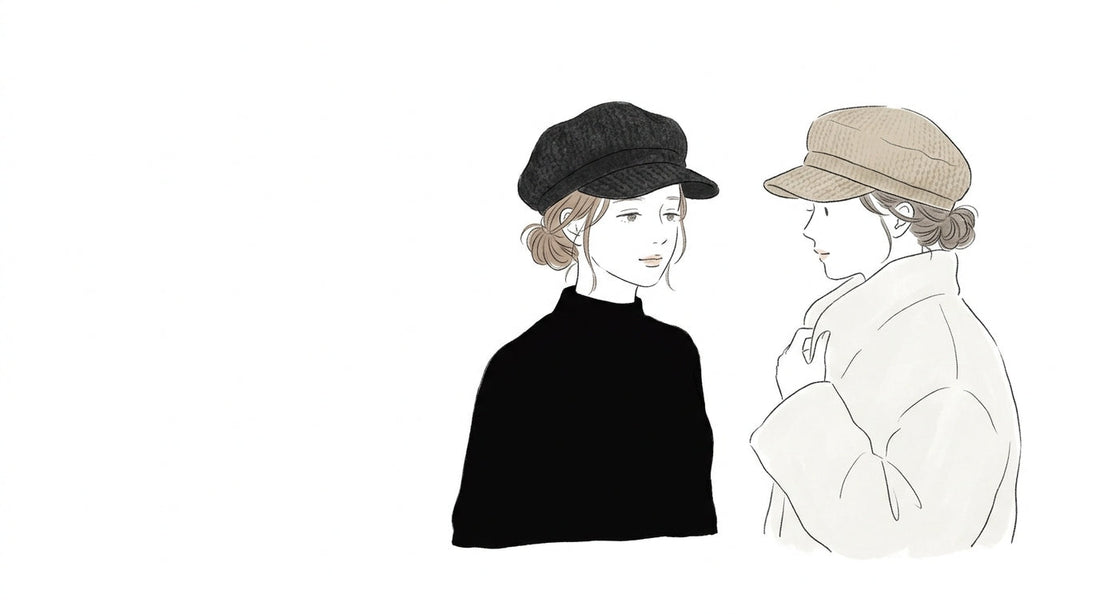 読みもの ぽこぽこキャスケットのクラシカルスタイル。春にも似合う着こなし article thumbnail