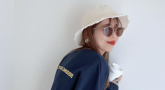 白帽子で楽しむ大人可愛い春コーデ