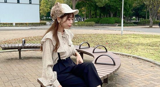 メンズライクだけじゃない。甘辛にまとまるフライトキャップの合わせ方