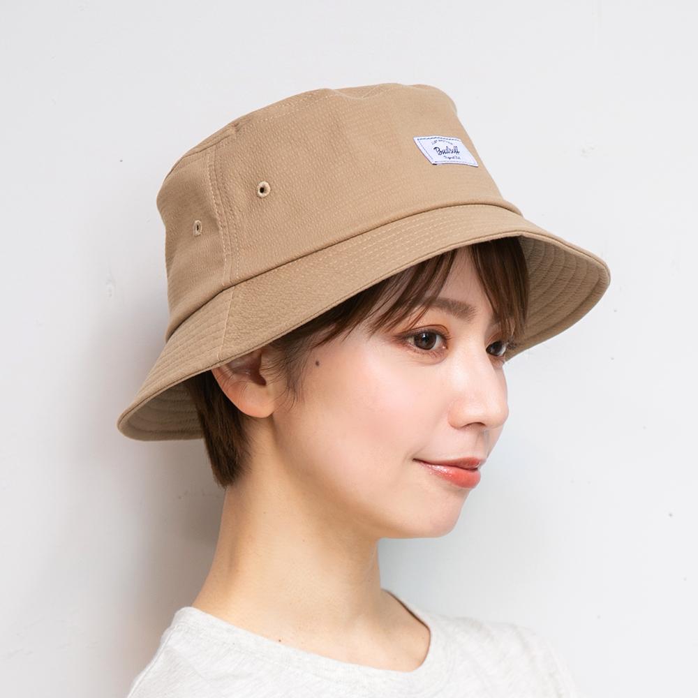 シアサッカーワッペンバケットHAT