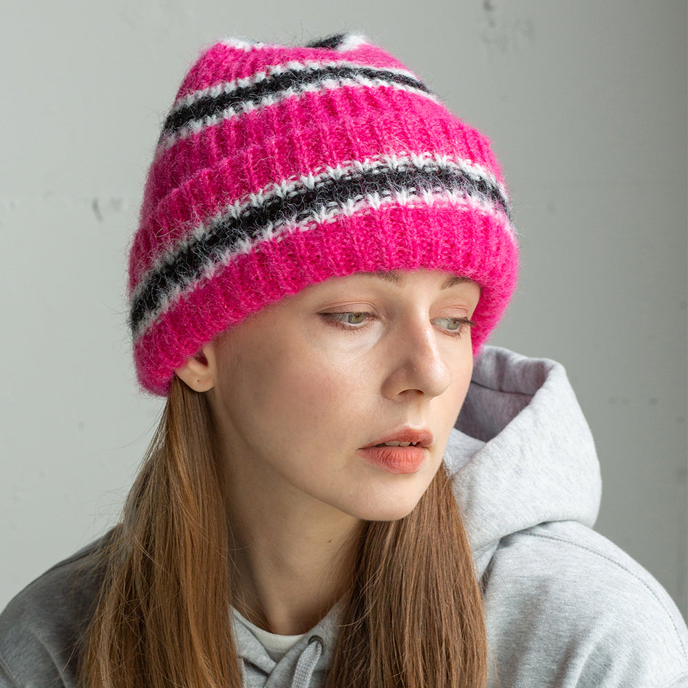 Mohair Ski Knit Beanie