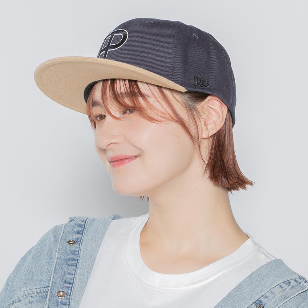 IP刺繍フラットバイザーツートンCAP