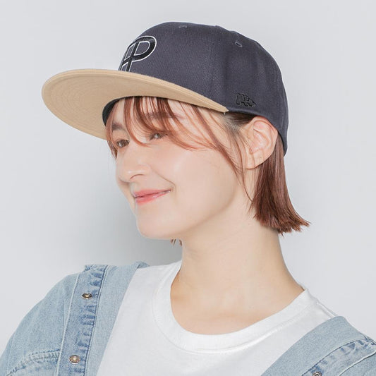 IP刺繍フラットバイザーツートンCAP