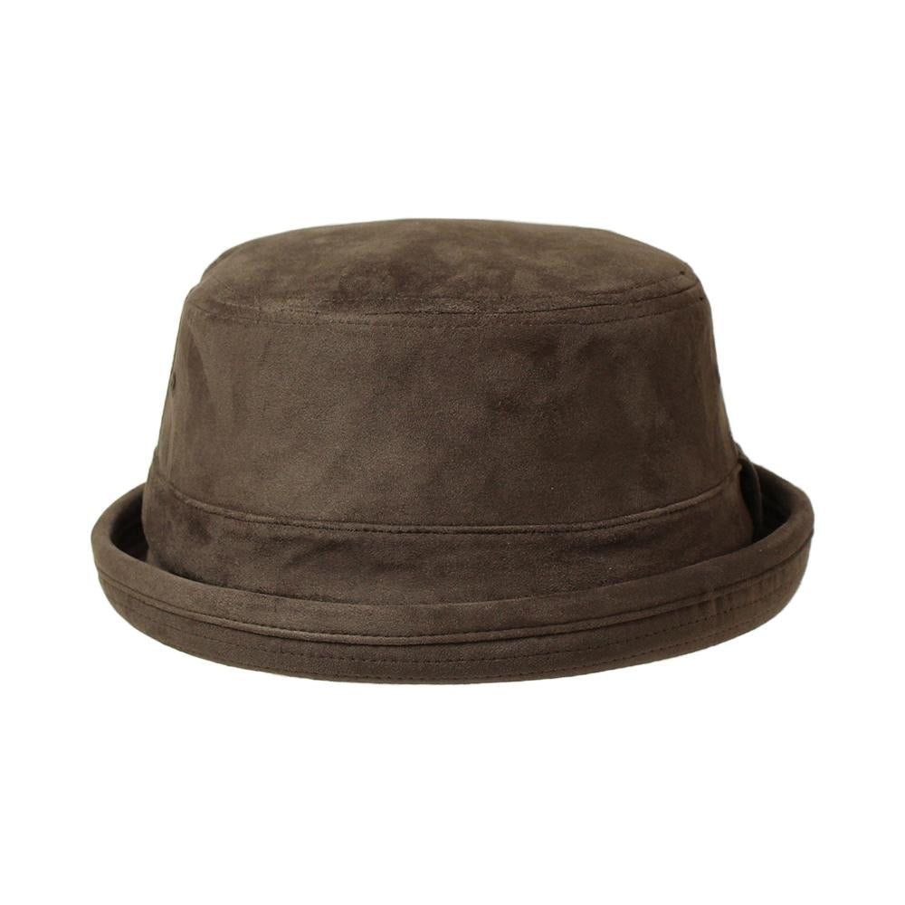 FAKE SUEDE PORKPIE HAT