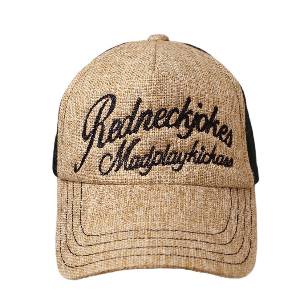 フェイクリネンEMB メッシュCAP