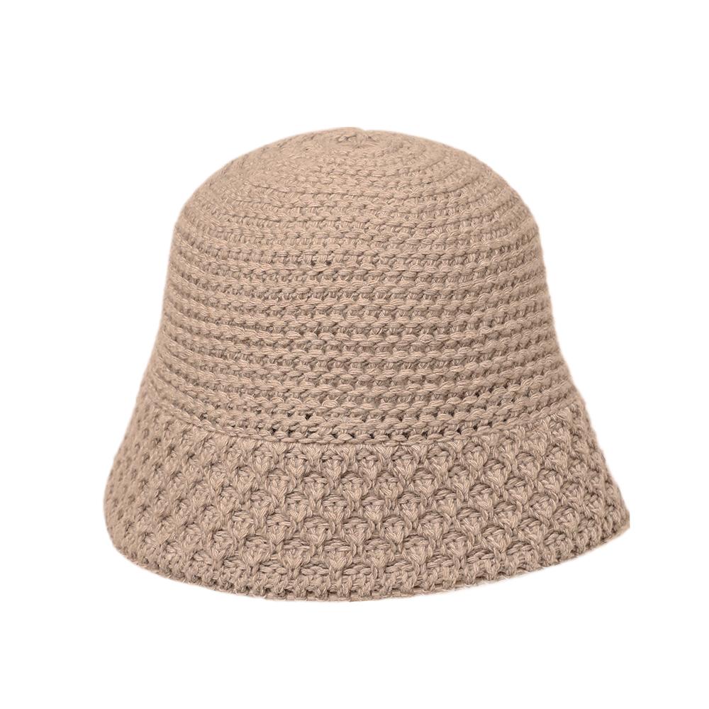 ウール混編み込みニットHAT