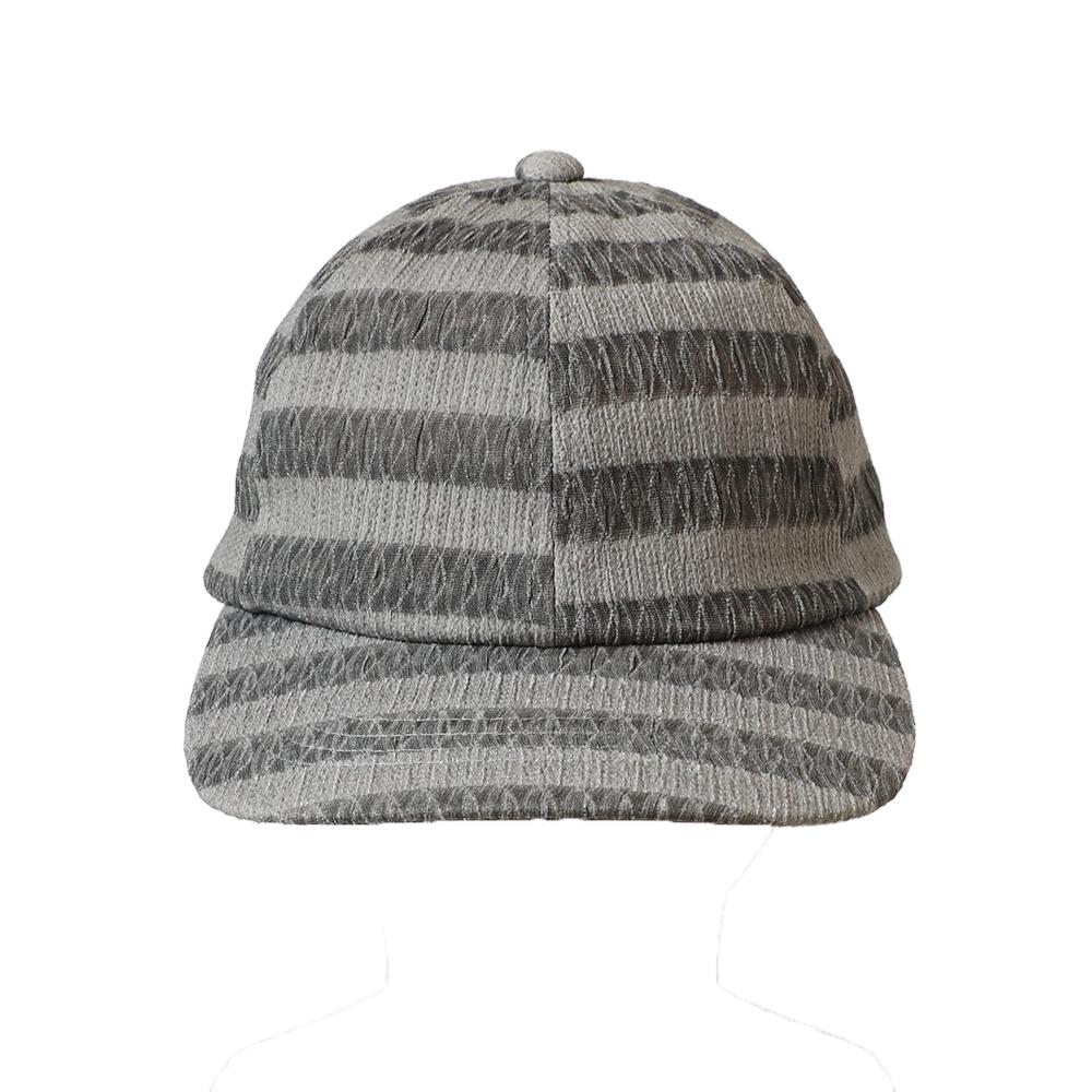 シャーリングストライプバックリボンキャップ
