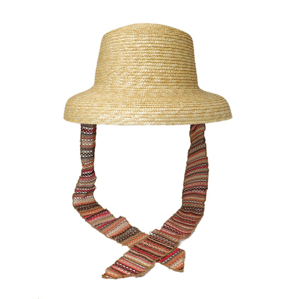 square straw hat
