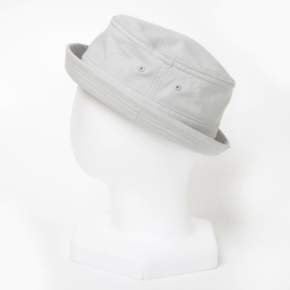 WASHED COTTON PORKPIE HAT