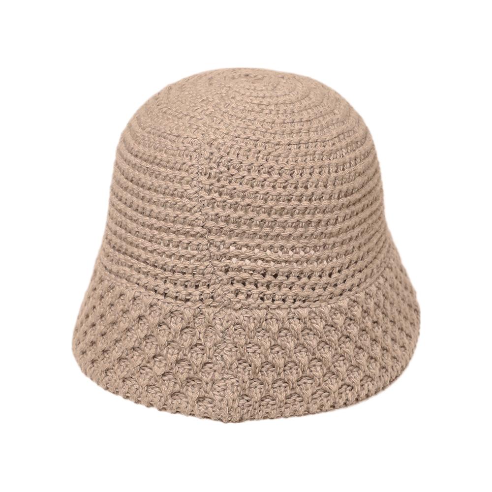 ウール混編み込みニットHAT