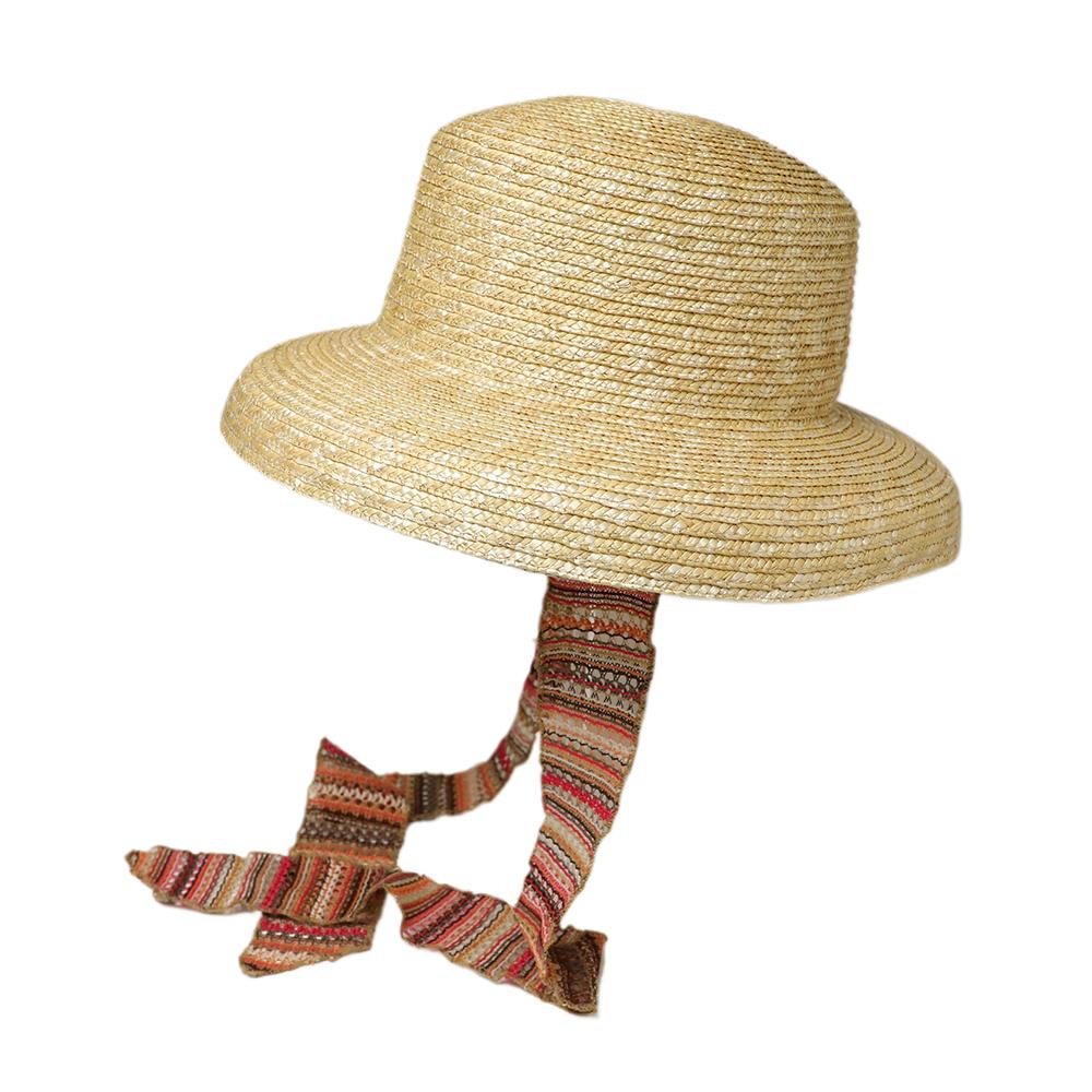 square straw hat