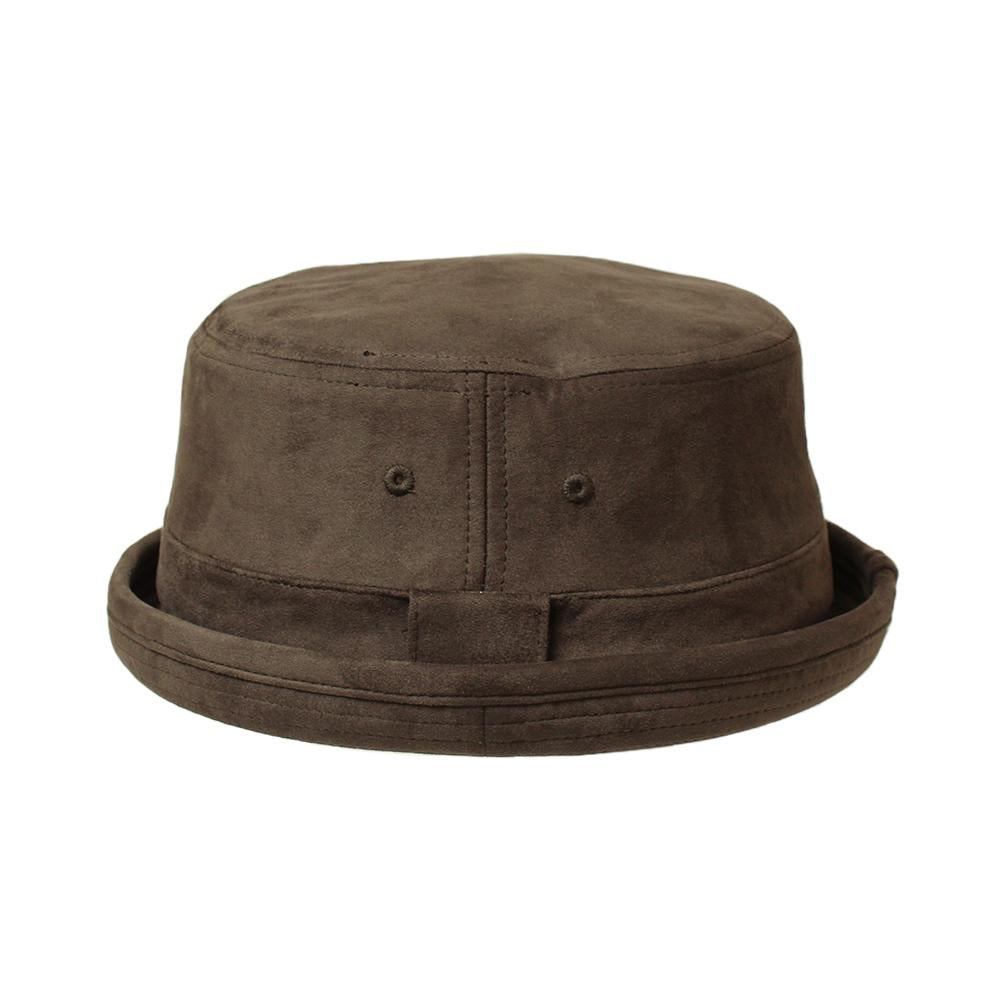 FAKE SUEDE PORKPIE HAT