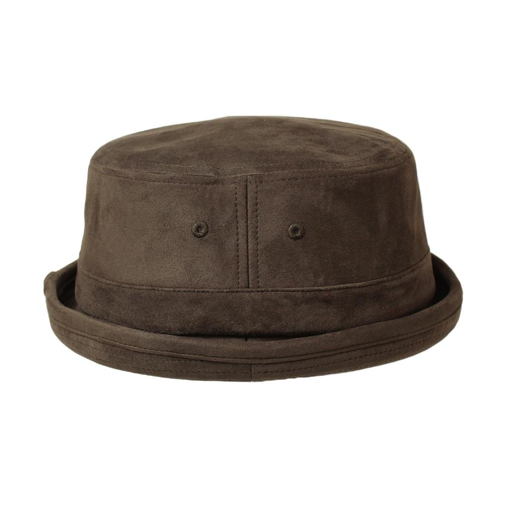 FAKE SUEDE PORKPIE HAT