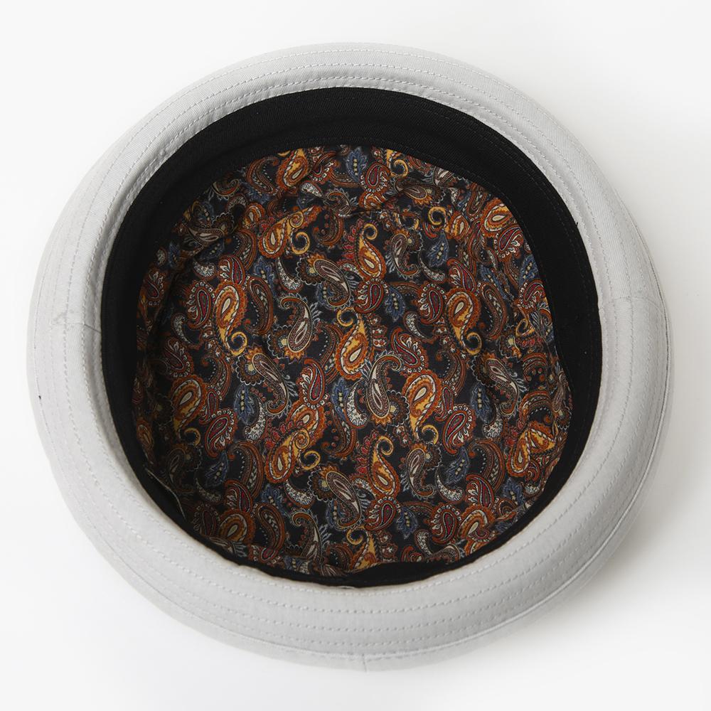 WASHED COTTON PORKPIE HAT