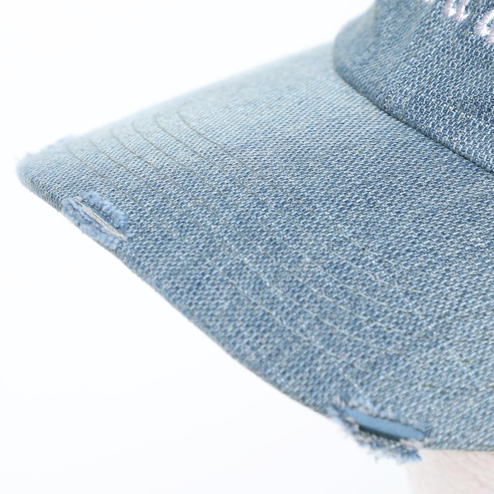 デニム刺繍キャップ