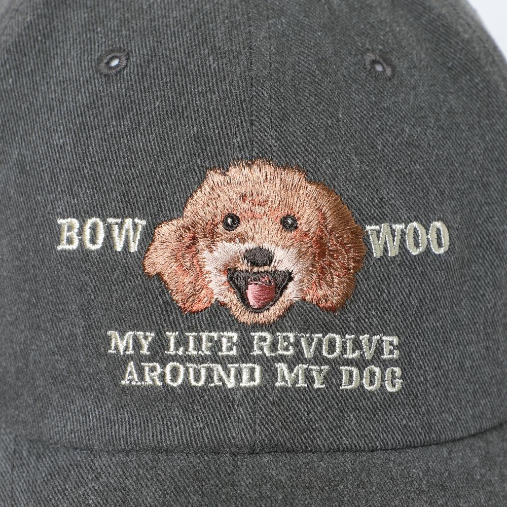 プードル刺繍CAP