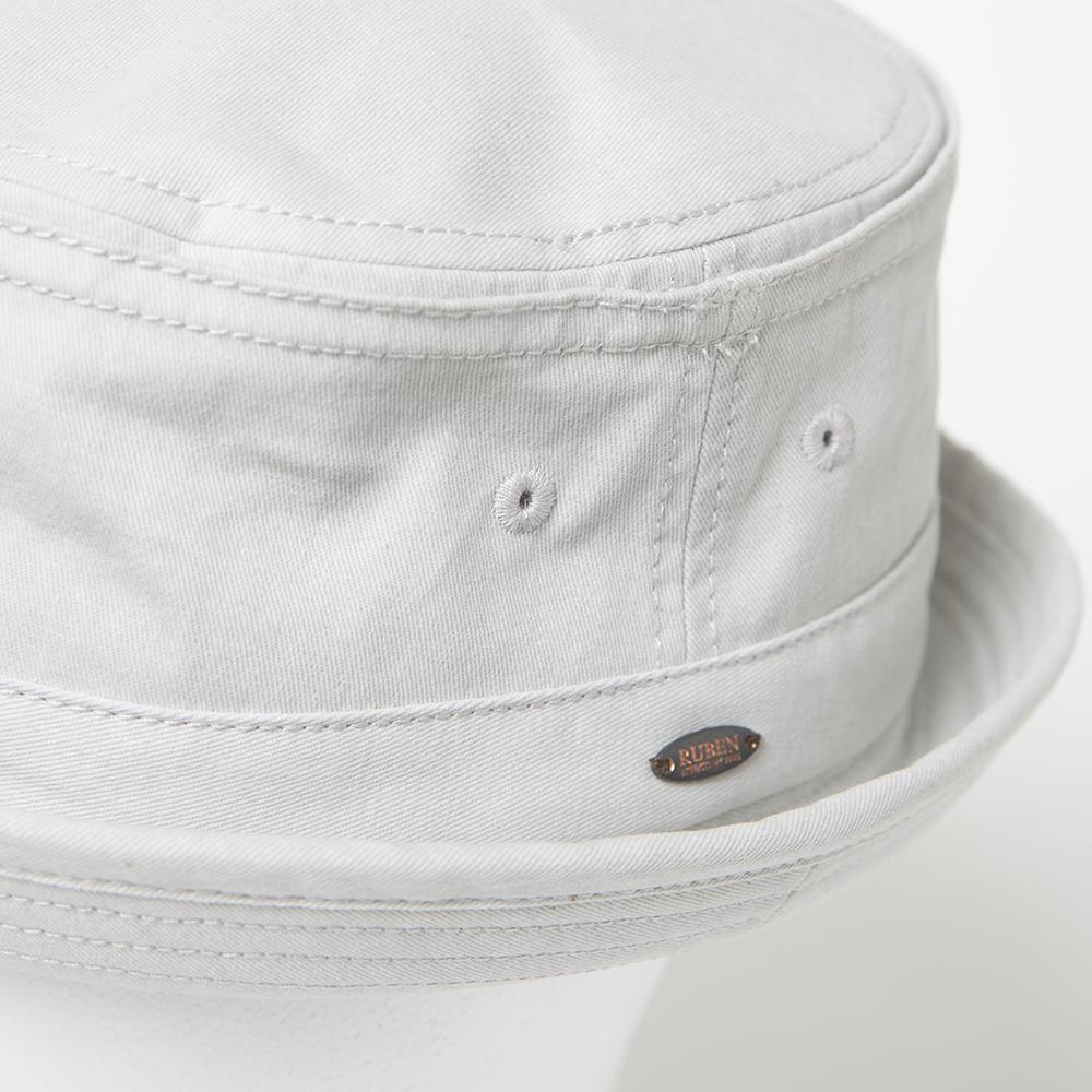 WASHED COTTON PORKPIE HAT