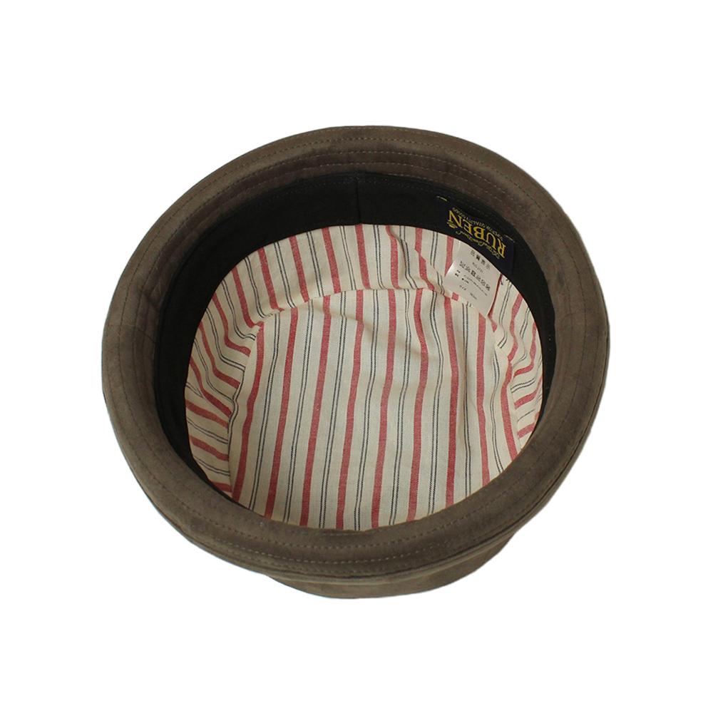 FAKE SUEDE PORKPIE HAT