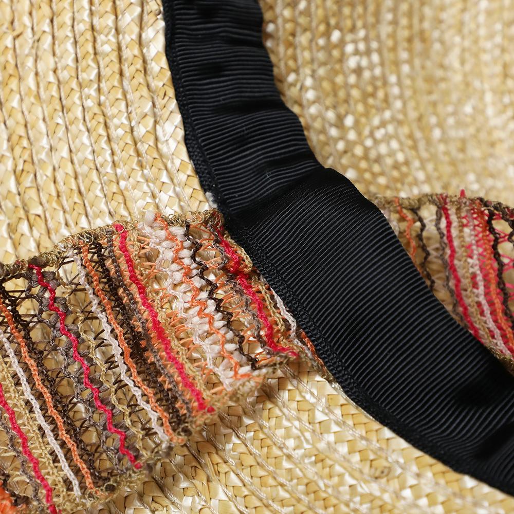 square straw hat