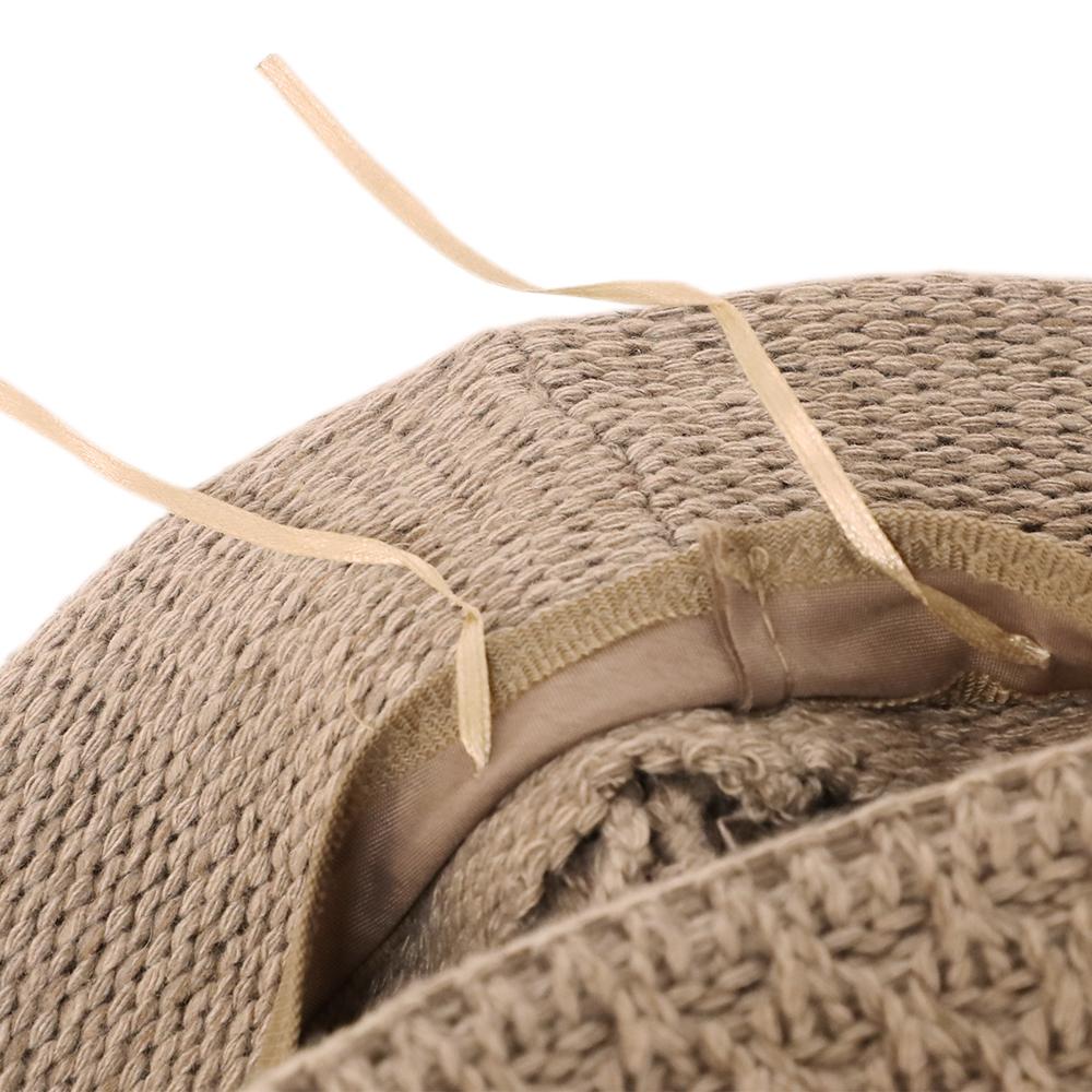 ウール混編み込みニットHAT