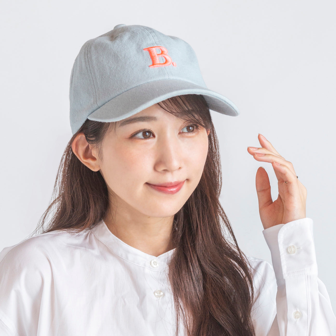 デニムB刺繍キャップ
