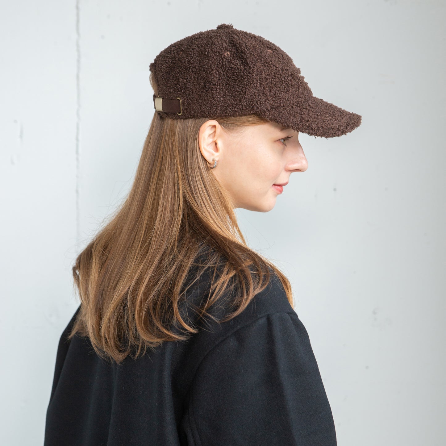 ボア刺繍キャップ