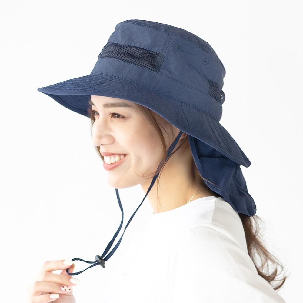 撥水垂れ付きメッシュサファリ