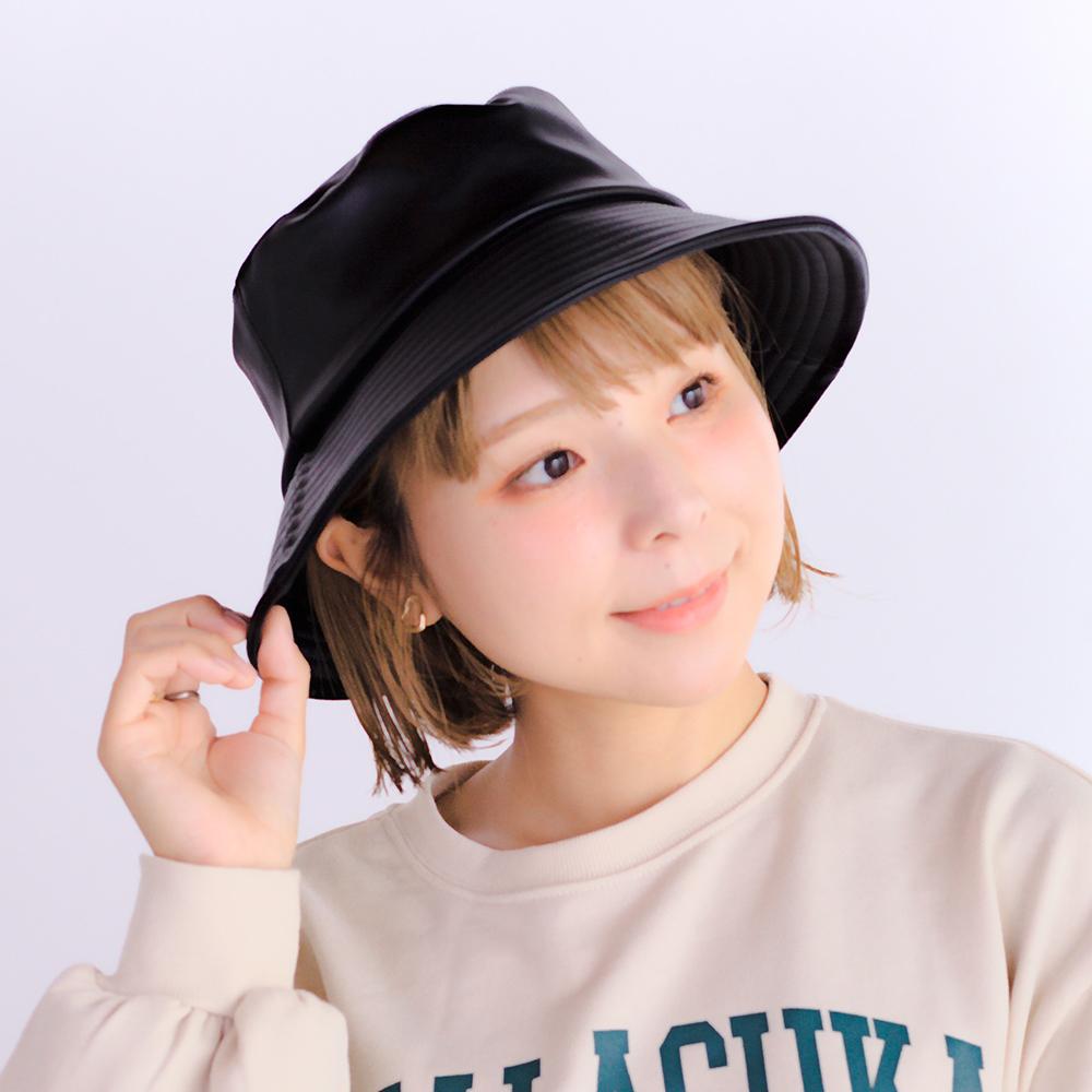 合皮シンプルバケハ