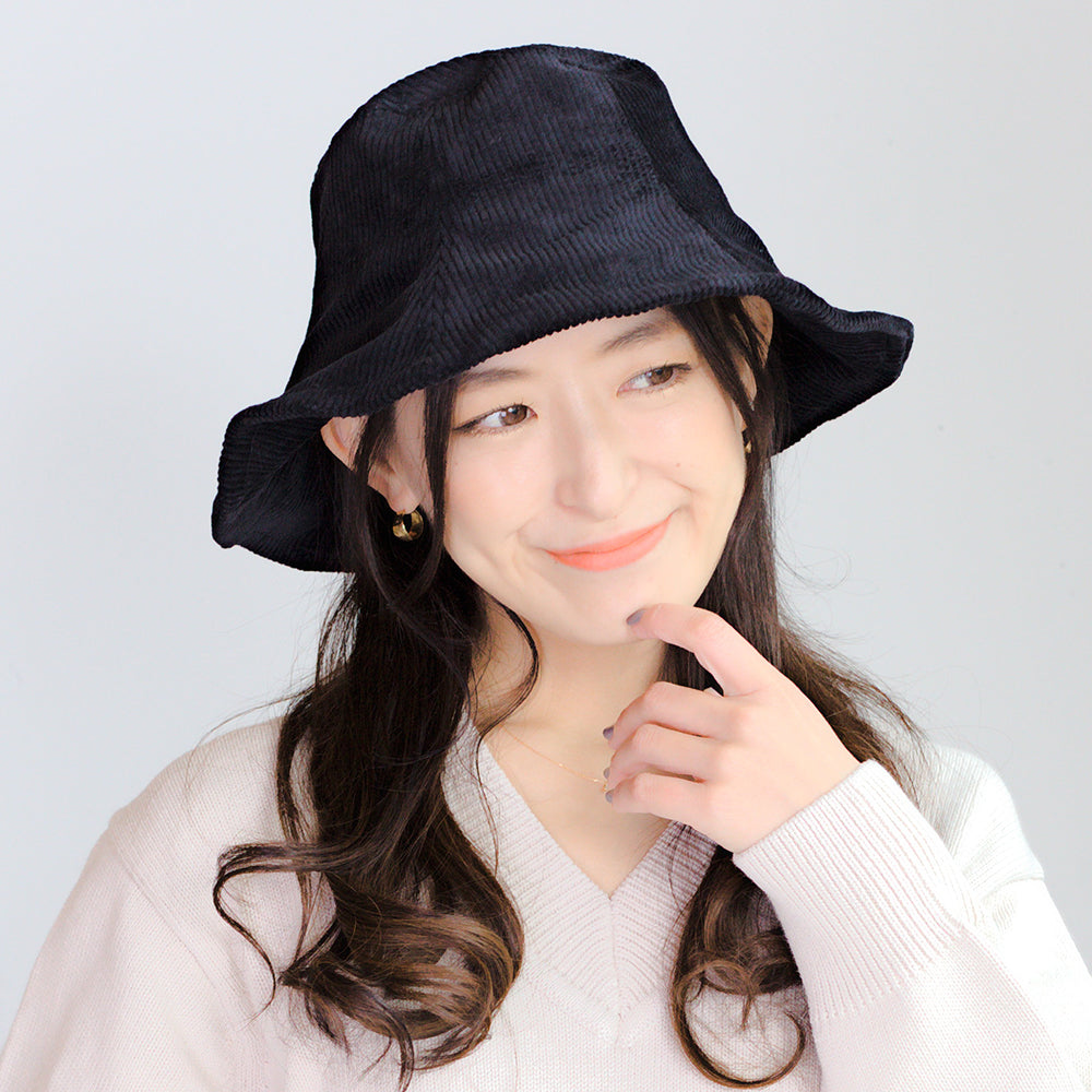コーデュロイ チューリップハット