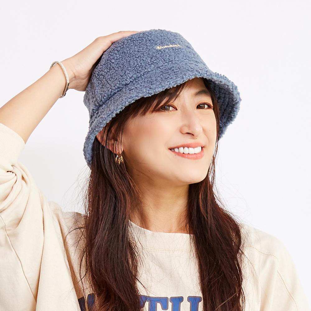 ボア刺繍バケハ