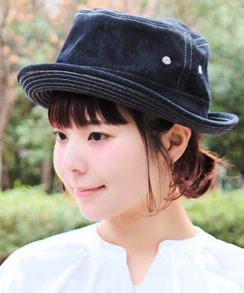 デニムステッチ入バケットハット