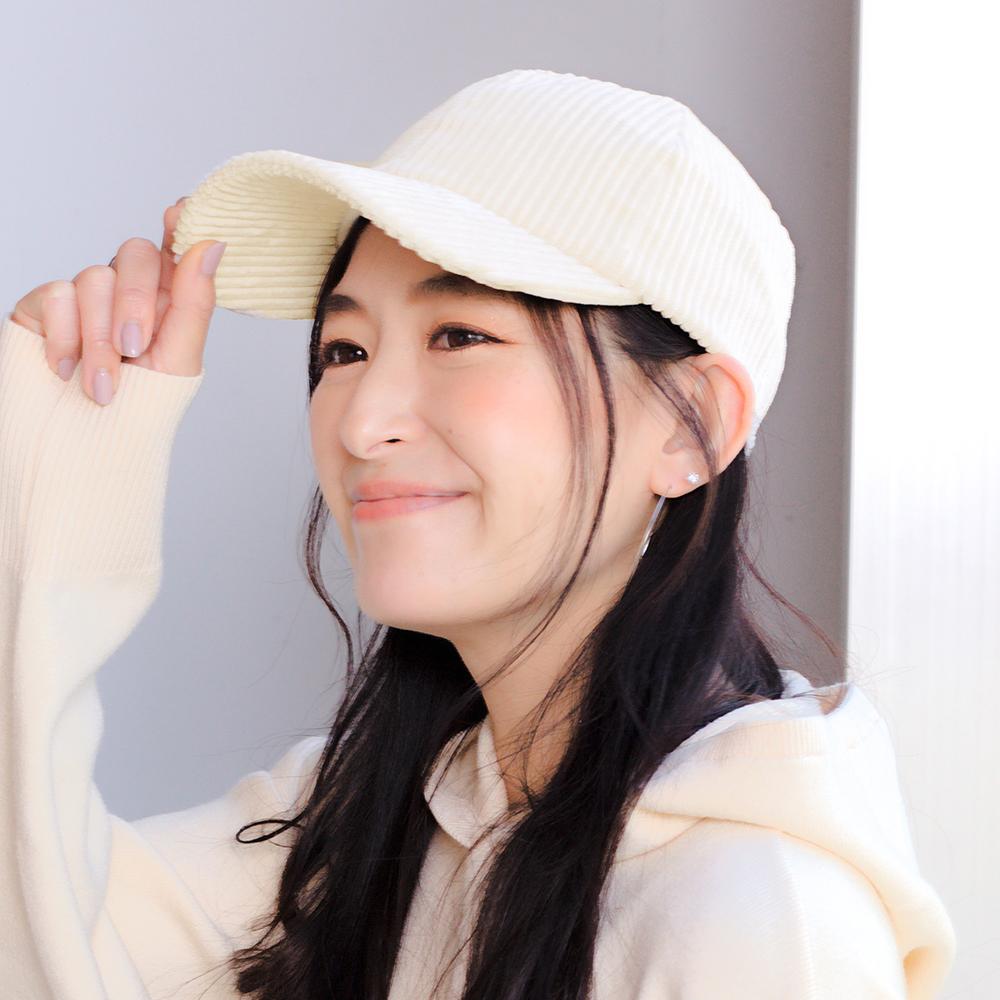 コーデュロイキャップ