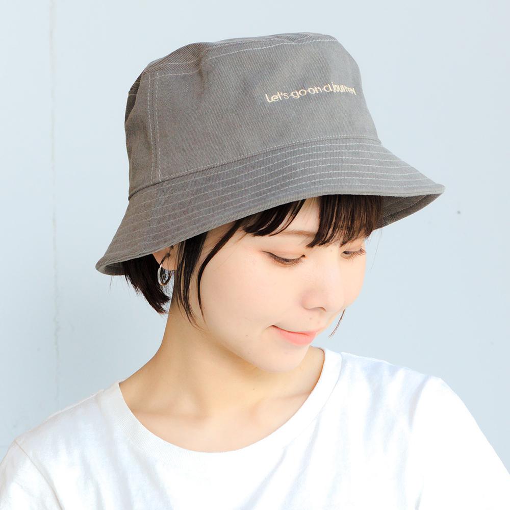 厚地ツイル刺繍バケハ