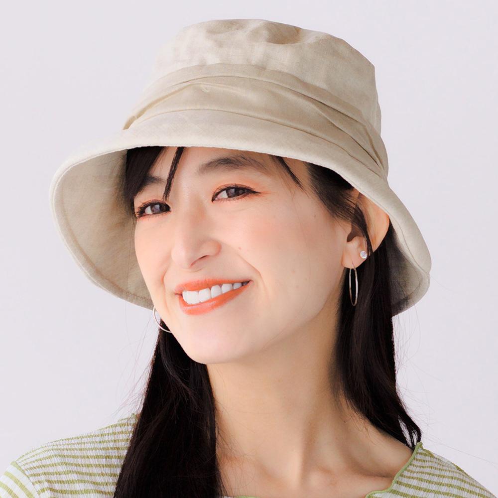 リネンエッジアップブルトン