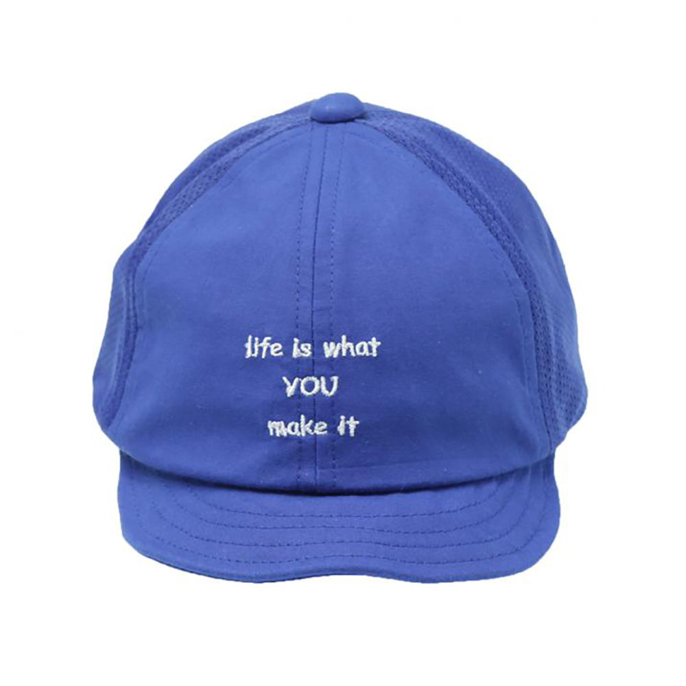 ロゴ入タレ付きメッシュキャップ