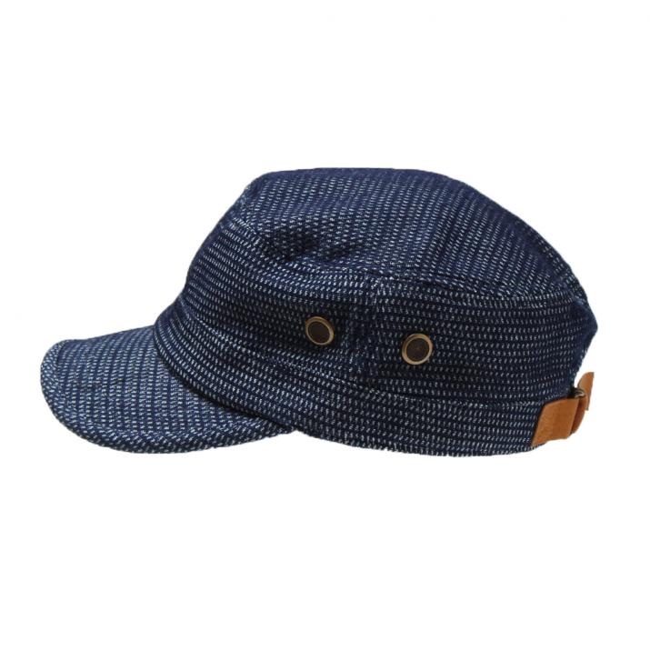 コットンデニムニット生地ワークCAP