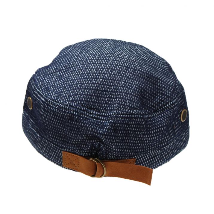 コットンデニムニット生地ワークCAP