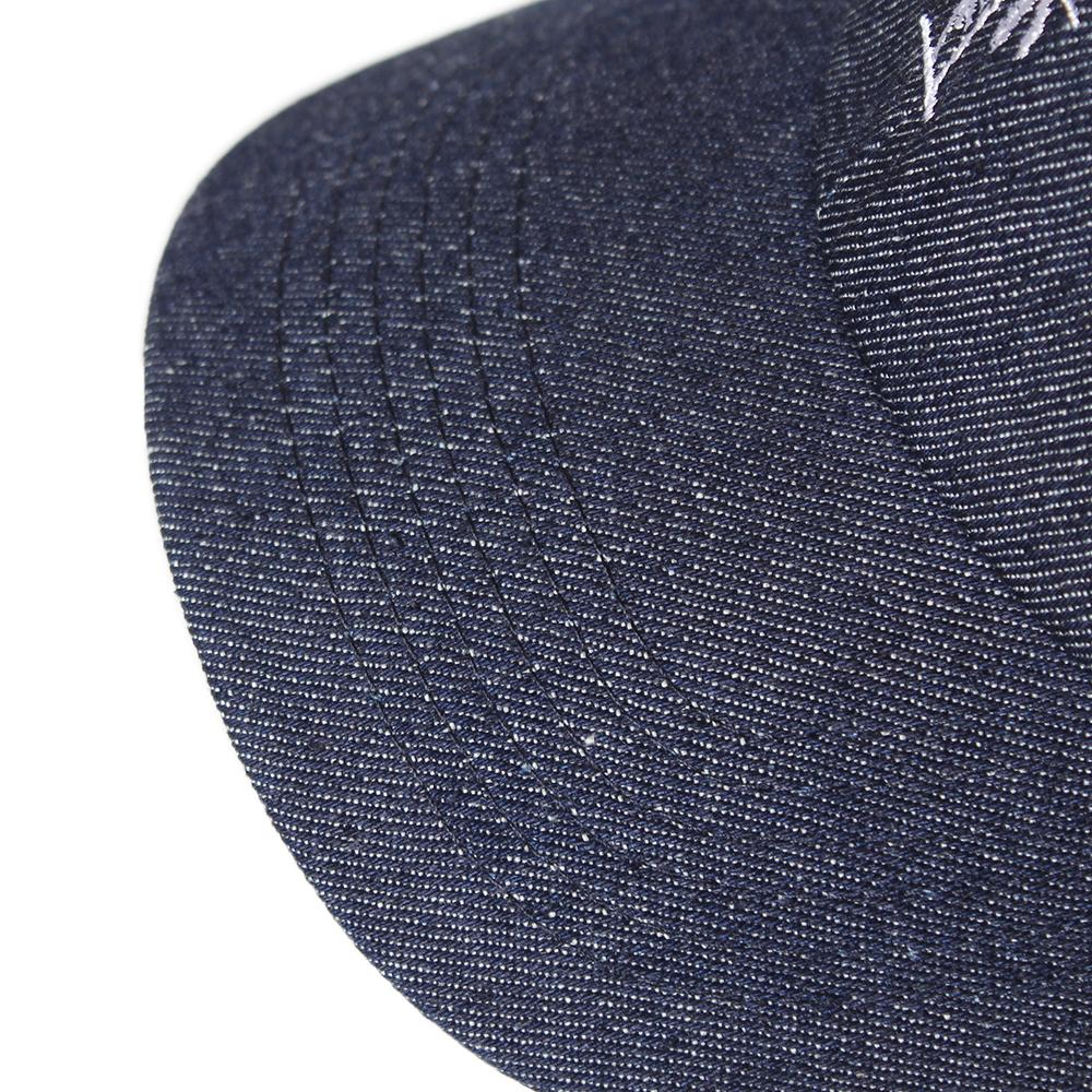 刺繍入ローキャップ