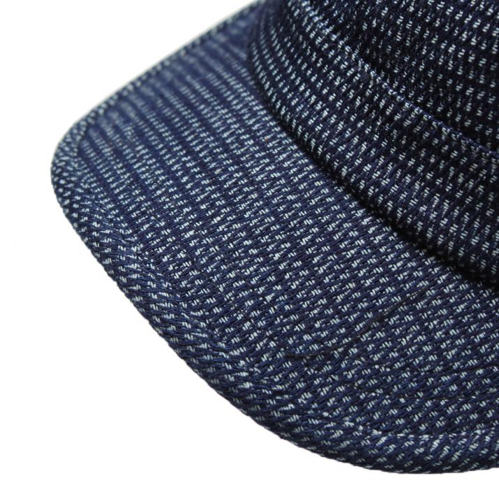 コットンデニムニット生地ワークCAP