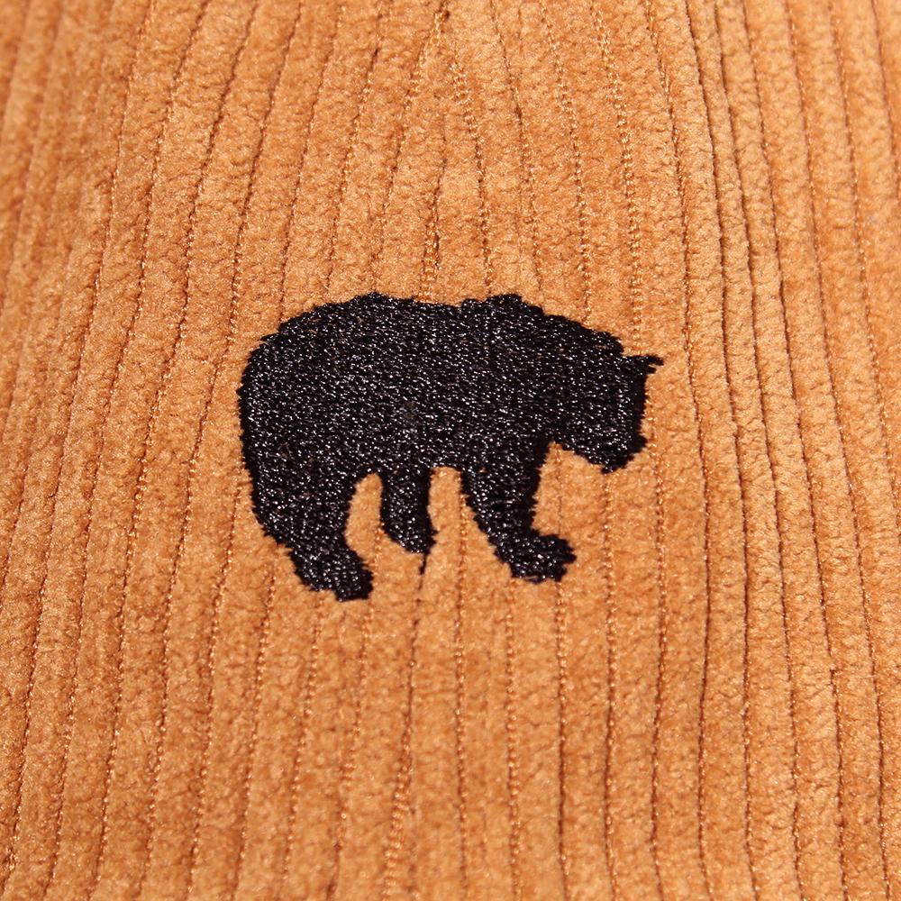 アニマル刺繍コーデュロイキャップ