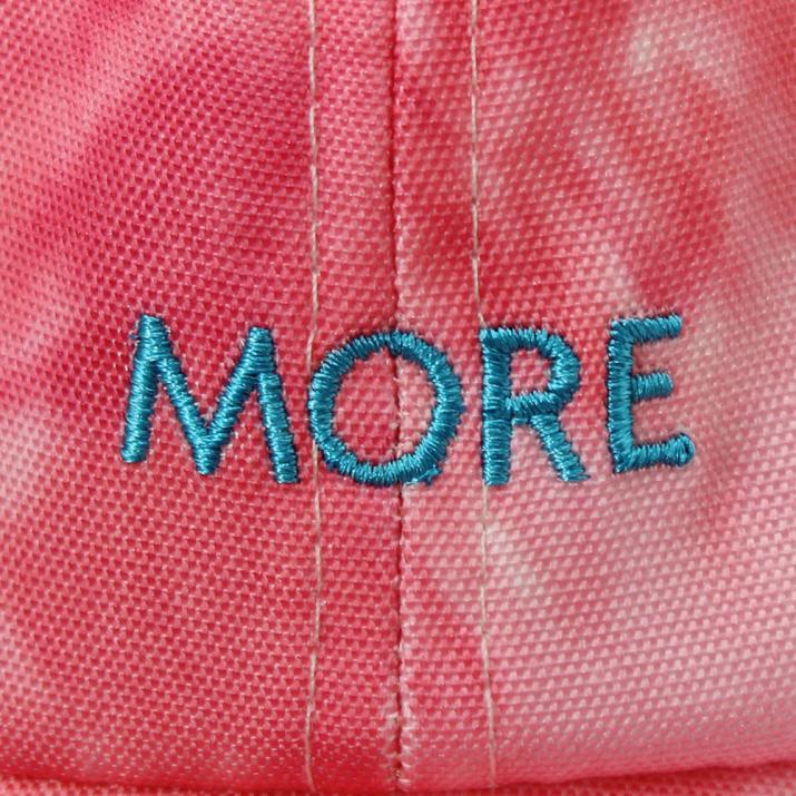 タイダイMORE刺繍ローキャップ