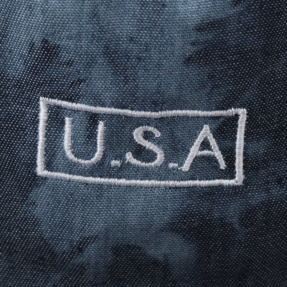 USA刺繍タイダイデニムバケット