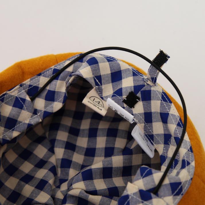 フェルト刺繍ベレー