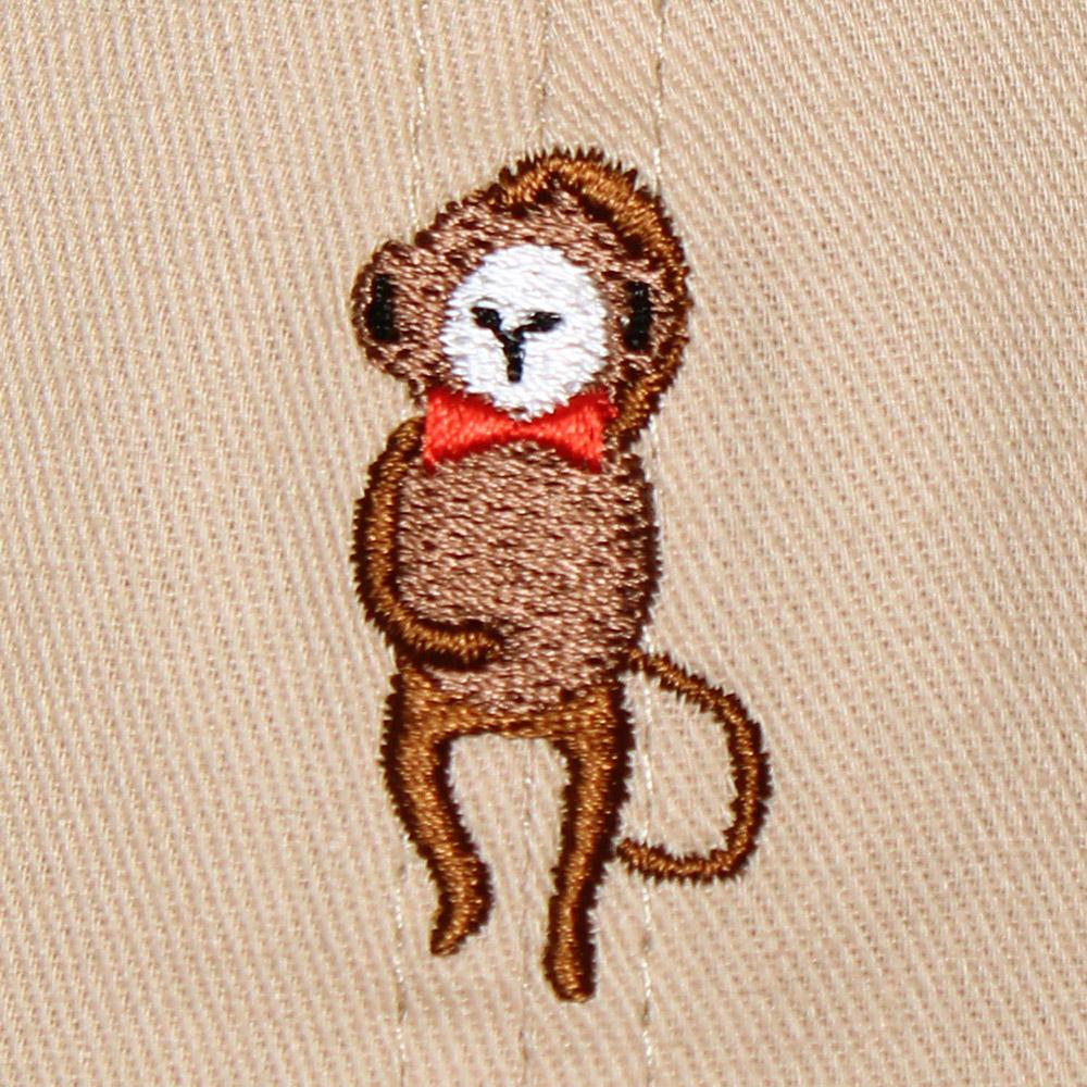 ツイル動物キャラ刺繍キャップ